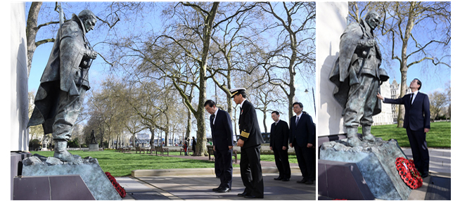 パク・ウォンスン市長、イギリスロンドンの韓国戦争参戦記念碑にて献花
