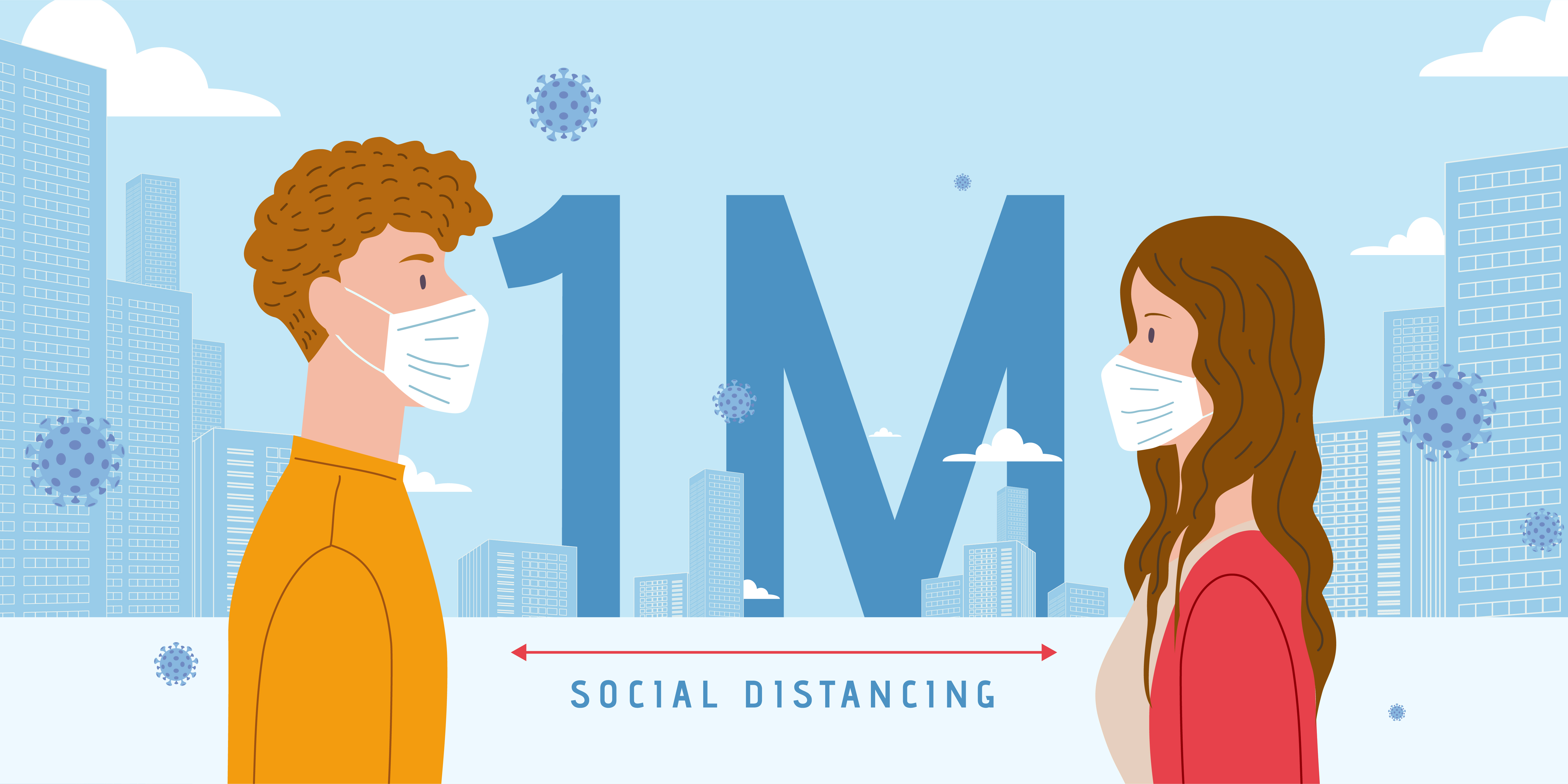 1M social distancing