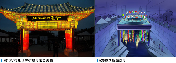 2010ソウル世界灯祭り希望の扉, G20成功祈願灯り