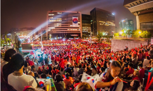 ソウル市民のワールドカップ・パブリックビューイングの熱気