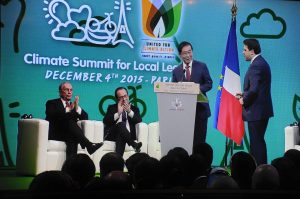 パク市長 都市レベル温室効果ガス削減「パリ宣言文」共同採択