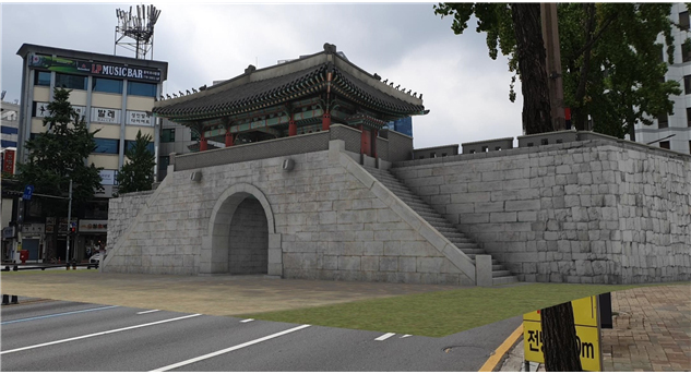 ソウル市、日本によって撤去されたトニムン(敦義門)をAR・VRで104年ぶりに復元