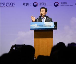 ソウル市長、ソウル市大気汚染低減及び気候変動への対応をテーマに特別演説を披露