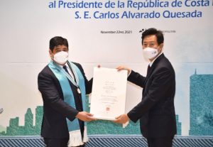 コスタリカのカルロス・アルバラド大統領、「ソウル市名誉市民」になる