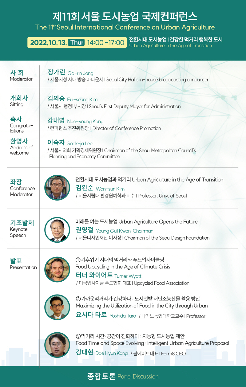 Seoul International Conference on Urban Agriculture at DDP Poster -2