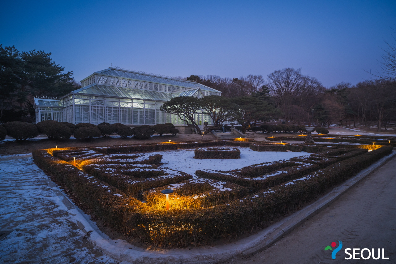 雪が積もった昌慶宮3です