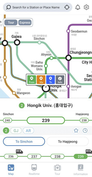 ソウル市、外国人向け電車アプリサービスを開始