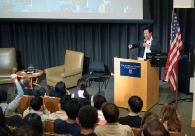 イェール大学総長と面談および講演-4