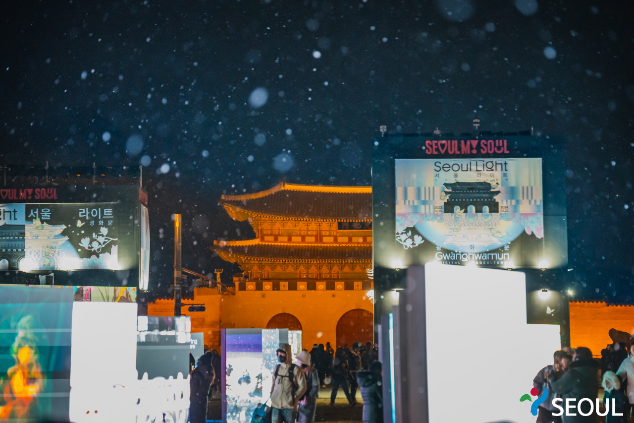 光化門広場の光チョロン祭りの写真4