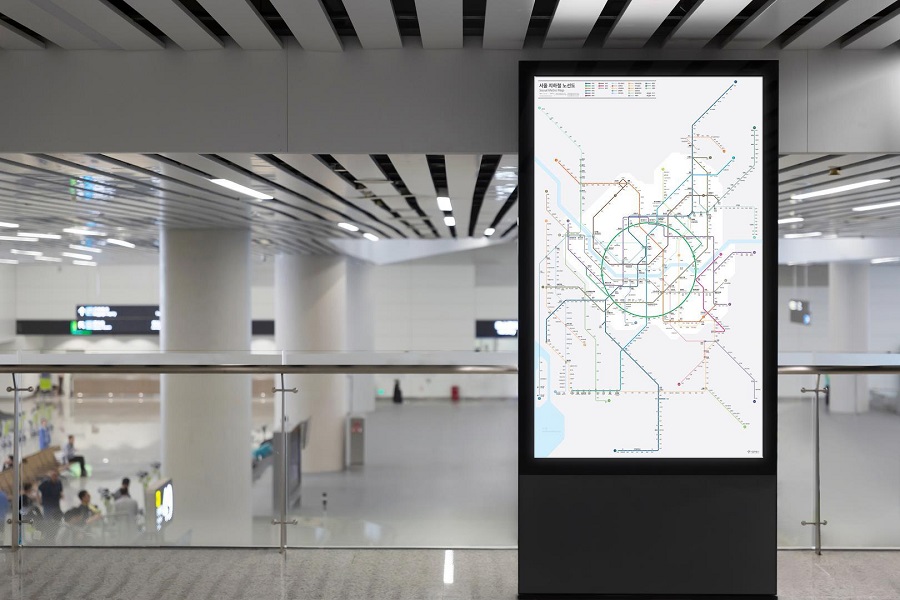 地下鉄路線図デザイン