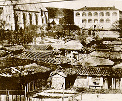 Yongsan Theological Seminary and neighborhood around 1920