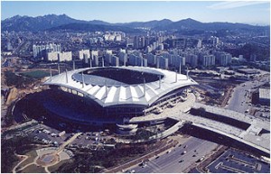 Seoul World Cup Stadium from Nanjido(Daytime)