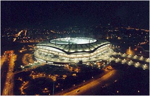 Seoul World Cup Stadium from Nanjido(Night)